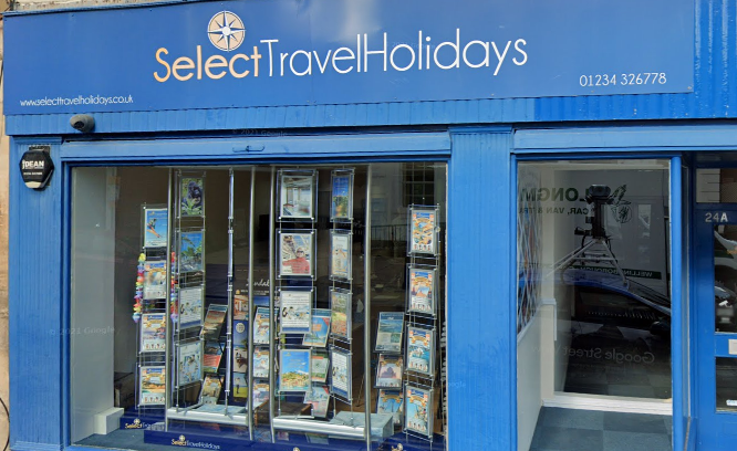 Select Holidays Sea-blue Shopfront
