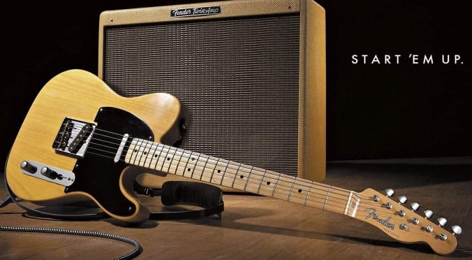 Music centre guitar and amp