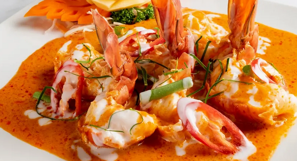 Siam fresh prawn curry