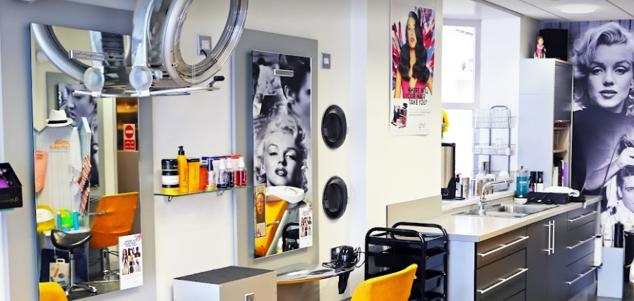Split Enz Salon with chairs and mirrors