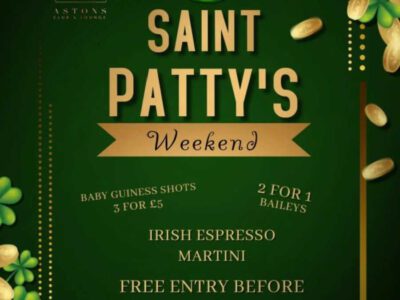 St Patrick’s Day Celebration at Astons