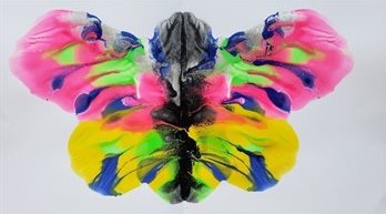 Higgins Bedford child painting of a butterfly